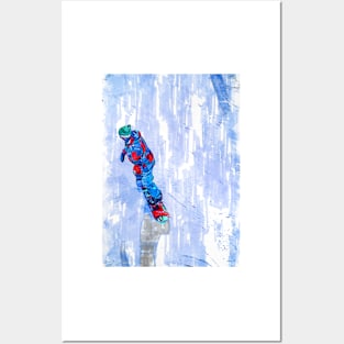 Snowboarder Freestyles Posters and Art